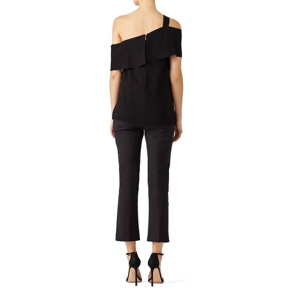 Tibi Black Draped Top Off The Shoulder Open Shoulder Women’s XS - Picture 8 of 13